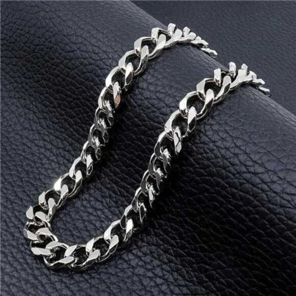 Wallet Chain Biker Motorcycle Pants Jean Punk Goth Key Chain Th05-silver Unisex - Picture 8 of 9